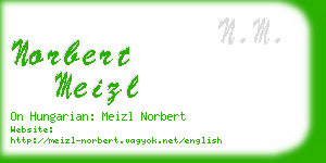 norbert meizl business card